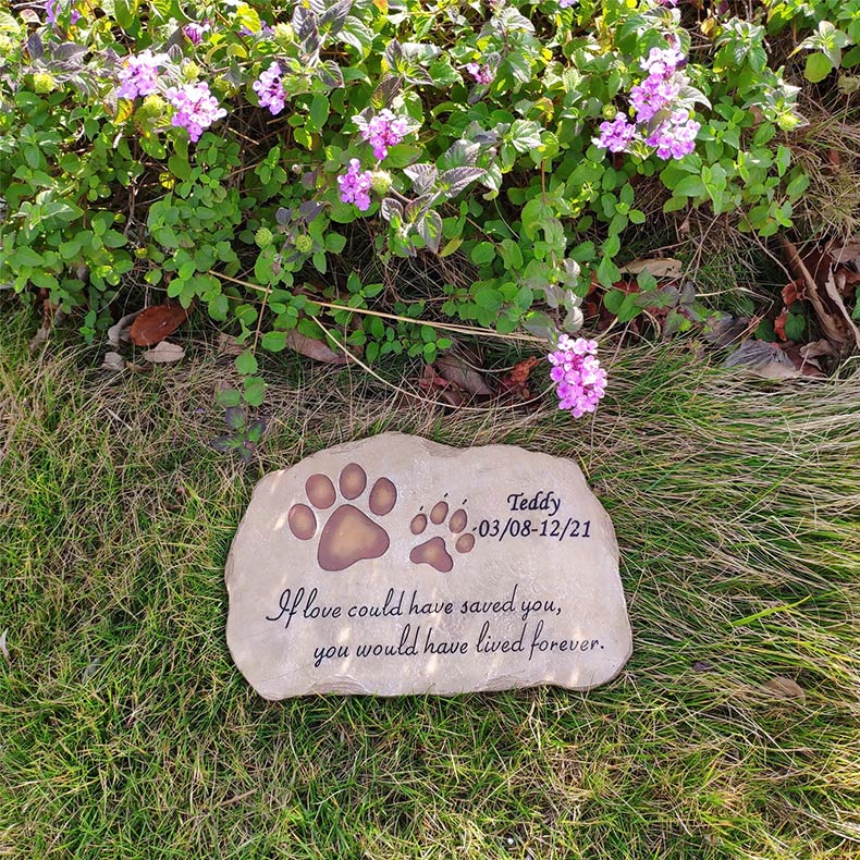 Pet Memorial Garden Stone