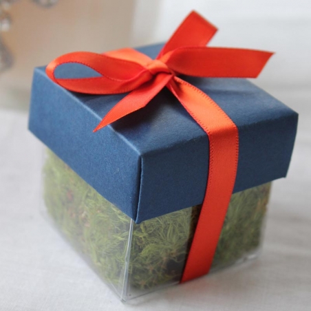 Midnight Blue Lid / Bittersweet Top Single Bow