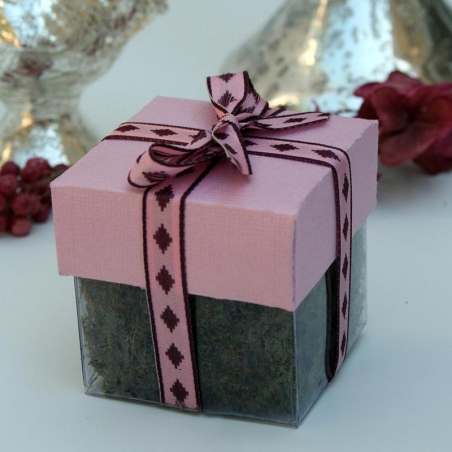 Bling Pink Lid / Pink Diamond Top Double Bow