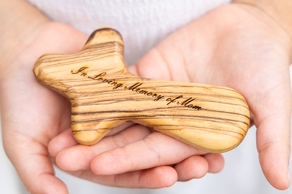 Engraved Olive Cross