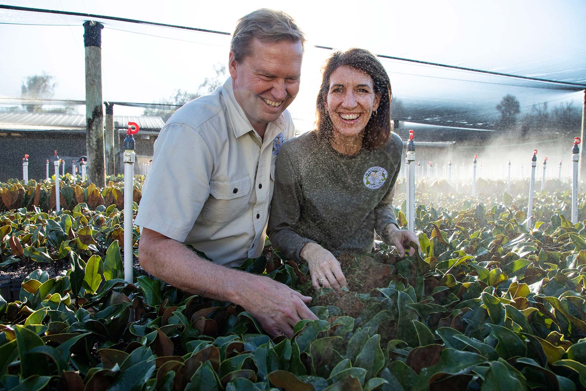 Matt & Julie in Magnolia Tree Nursery