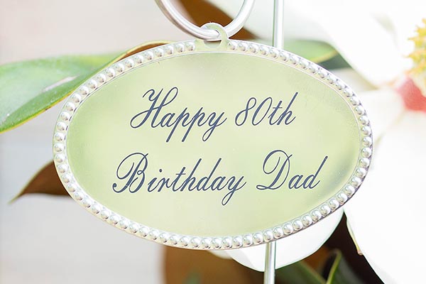 Birthday Engraved Tree Tag