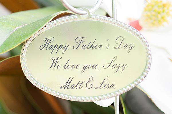 Father's Day Engraved Tree Tag