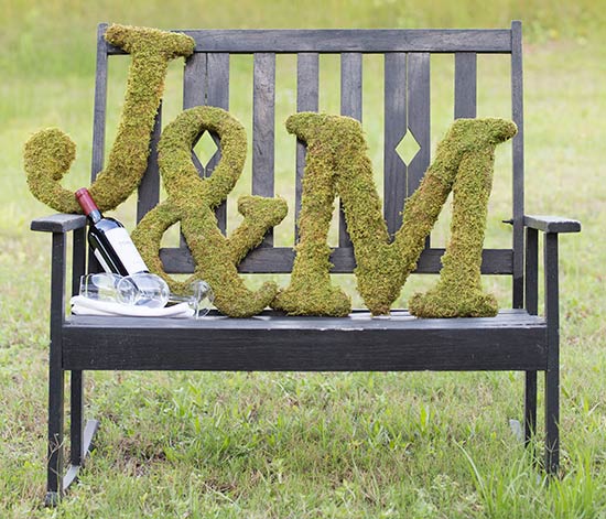 Moss Covered Letters