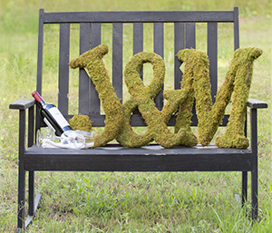 Moss Covered Letters
